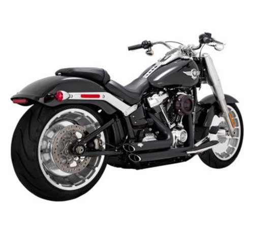 Vance & Hines Shortshots Staggered Noir ou Chrome 2018-up - Modèles Softail