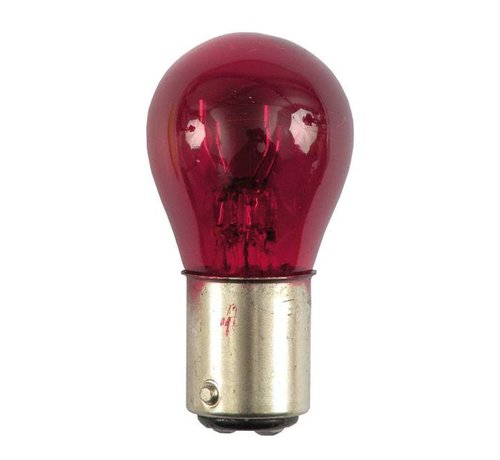 MCS turn signal bulb dual filament Red 12V