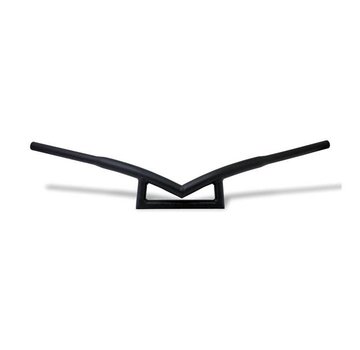 Highway Hawk Handlebar Poseidon 1  1/4 inch - chrome - black Fits: > 82-20 H-D