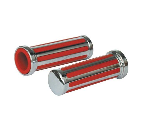 MCS handlebars Grips Rail red inlay