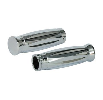 MCS handlebars Grips Brisance throttle - Chrome