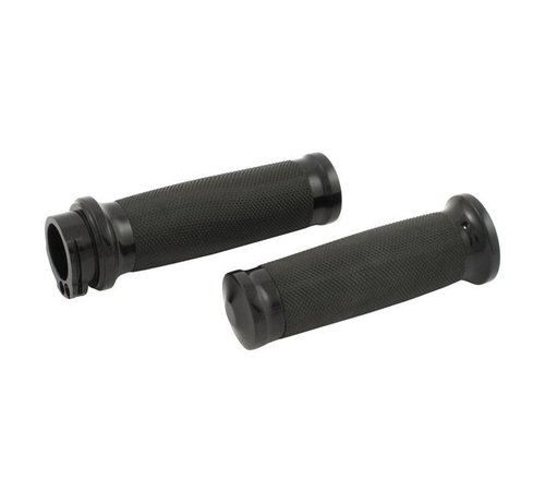 MCS handlebars grip set - black anodized