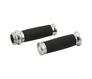 MCS stuur grip set - chroom