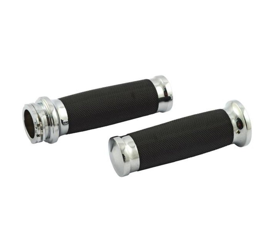 handlebars grip set - Chrome