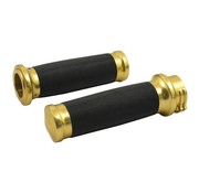 MCS handlebars Caliber throttle grips - Brass