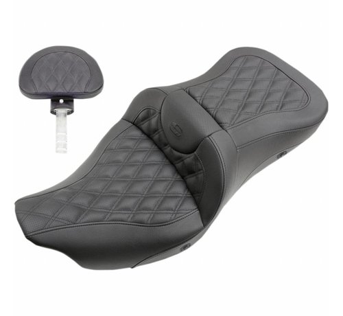 Saddlemen heated extended Reach Road Sofa Seat with or without driver’s backrest Fits: > 08‐22 Touring