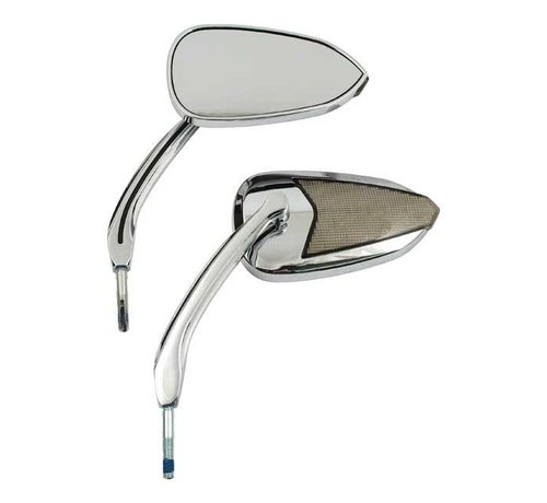 MCS mirror Led turnsignal mirror set - Chrome