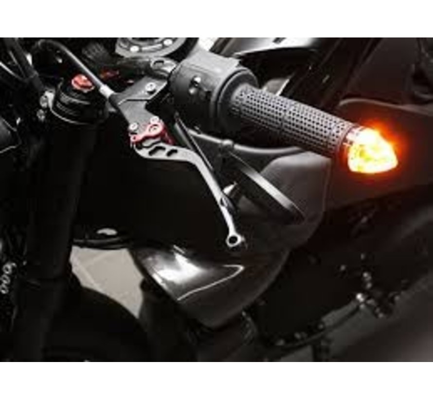 turn signal LED M-Blaze cone in-bar - Black or Polished Fits:> 1 or 7/8 inch handle bars