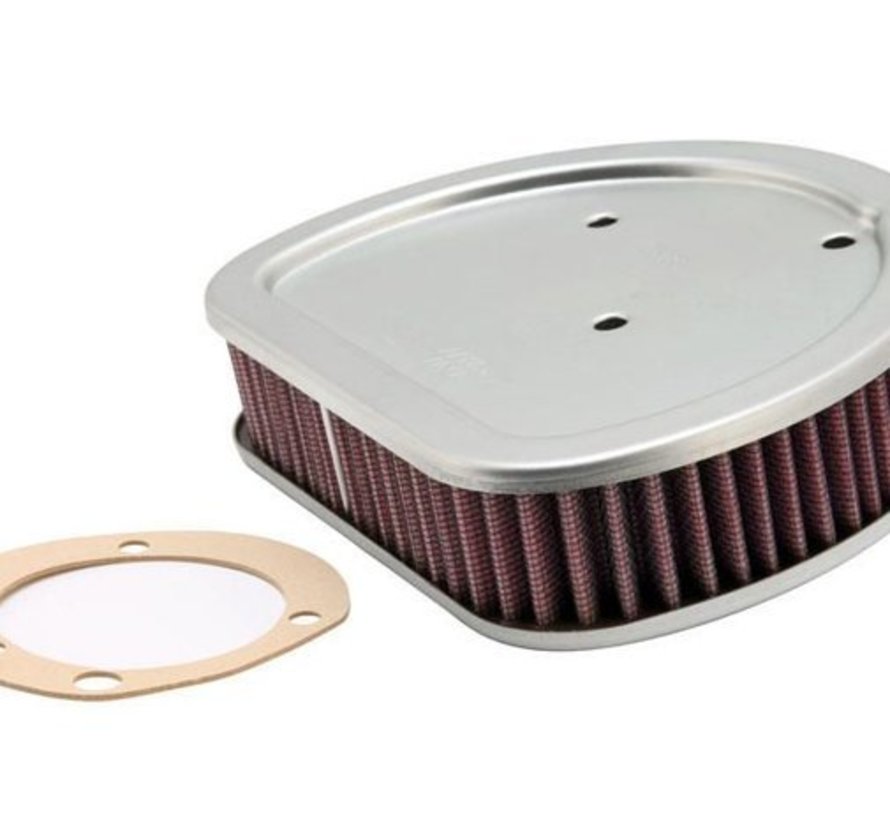 washable High Flow Air Filter Element Fits: > 99-15 Softail 99-07 Dyna 02-07 Touring