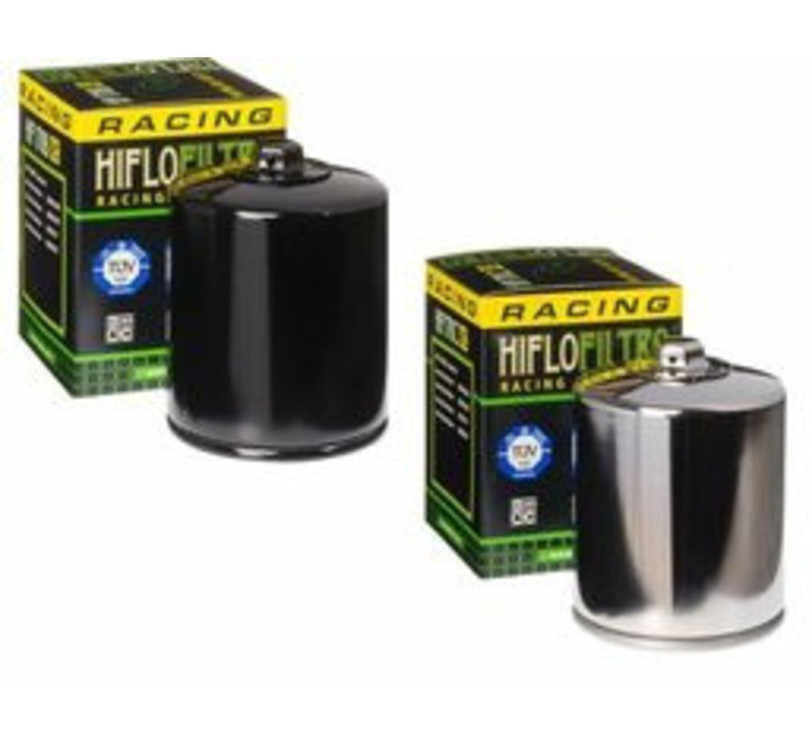 Filtro de aceite Tuerca superior de flujo alto - Negro o cromado Compatible con> 1999-2017 Big Twin Twincam