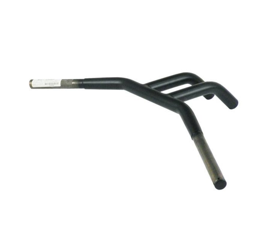 Handlebar CHUBBY low profile drag bar 6 inch risers (4 inch end rise) Black or Chrome
