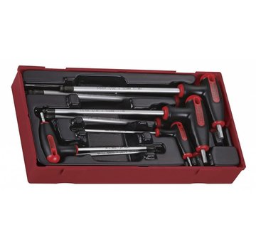 Teng Tools Juego de llaves allen en T - tamaño de EE. UU. Se adapta a: > Universal