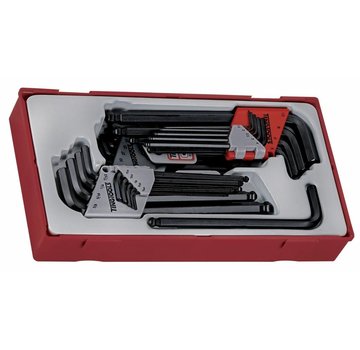 Teng Tools Juego de llaves hexagonales Allen Tamaños métricos y de EE. UU.