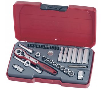 Teng Tools 1/4" Drive AF Doppenset - Amerikaanse maat Past op: > Universeel