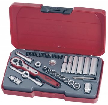 Teng Tools 1/4" Drive AF Doppenset - Amerikaanse maat Past op: > Universeel