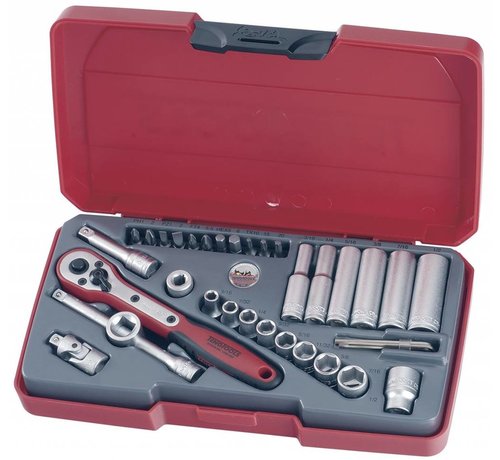 Teng Tools 1/4-Zoll-AF-Steckschlüsselsatz – US-Größe Passend für: > Universal