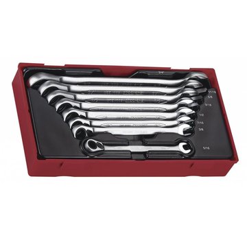 Teng Tools Set of 8 ratchet spanners USA Size