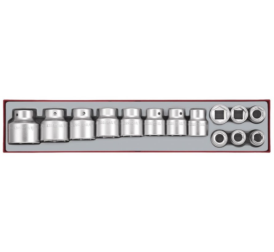 Set of 14 sockets Fits: > Universal