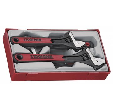 Teng Tools Adjustable Wrench Set Fits: > Universal