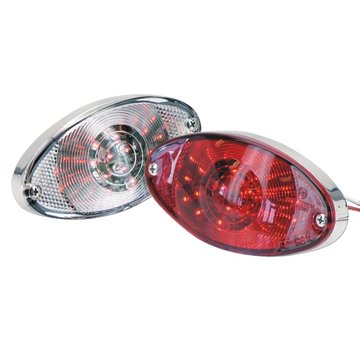 TC-Choppers luz trasera LED ojo de gato súper delgada