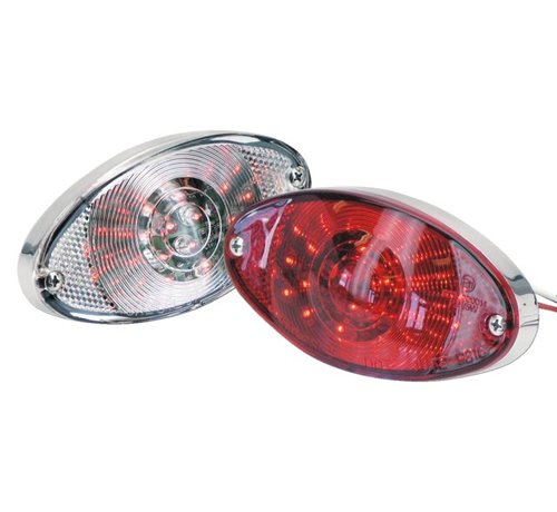 TC-Choppers luz trasera LED ojo de gato súper delgada