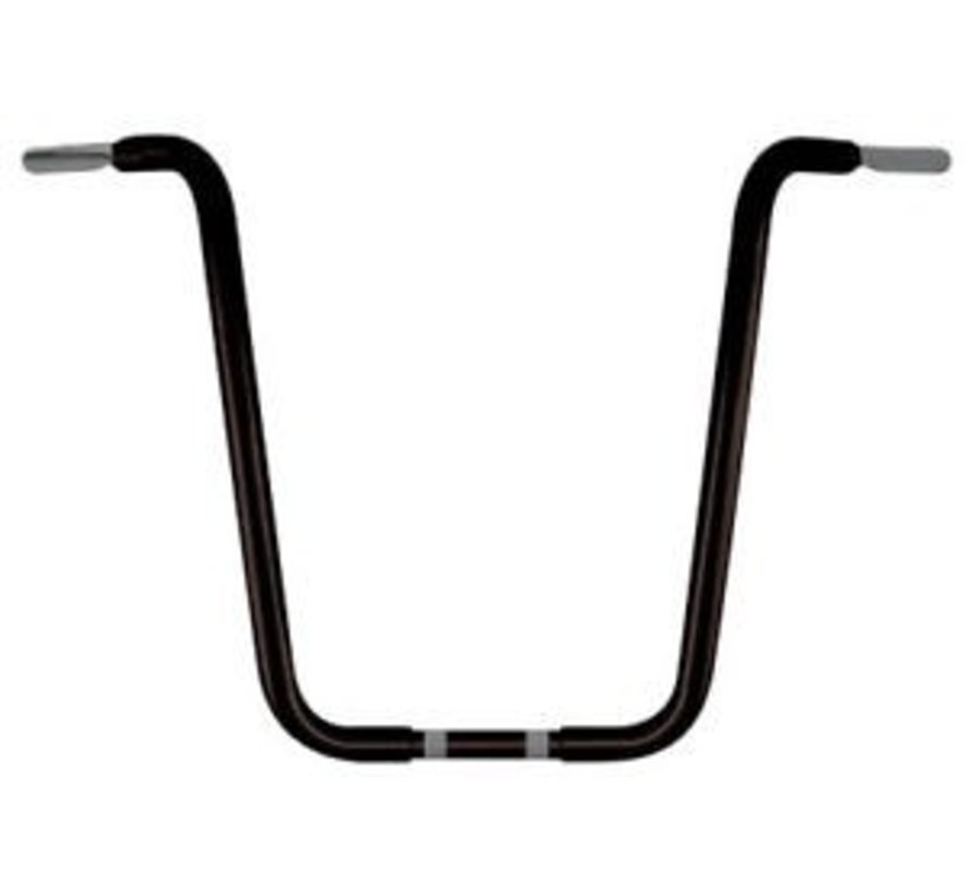 handlebars Beefy ape hanger - Black Fits: > all H-D 1 inch handlebar riserclamp