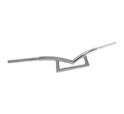 Highway Hawk Handlebar Poseidon 1 1/4 inch - chrome - black Fits: > 82-20 H-D