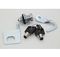 Chrome saddlebag Lock and Key Kit Fits: > 1992-2013 FLH/T