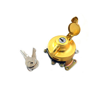 TC-Choppers ignition Switch brass Fits: > FL 1947-1967; WL 1947-1952