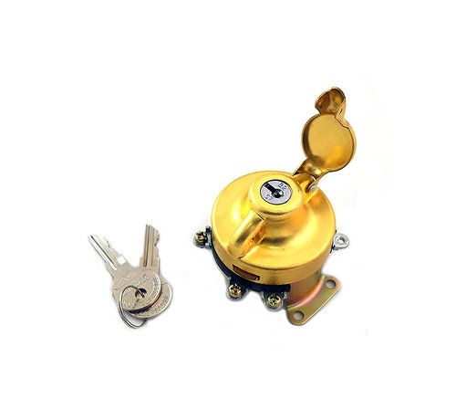 TC-Choppers ignition Switch brass Fits: > FL 1947-1967; WL 1947-1952