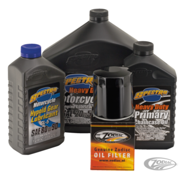 Spectro Engine and Drive Train Oil Service Kit for 1984 - 1999 Evolution Big Twin