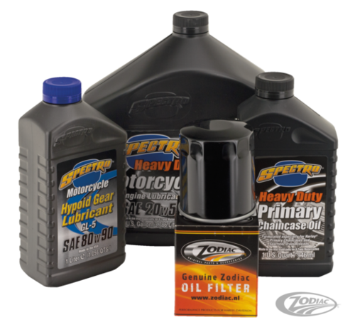 Spectro Engine and Drive Train Oil Service Kit for 1984 - 1999 Evolution Big Twin