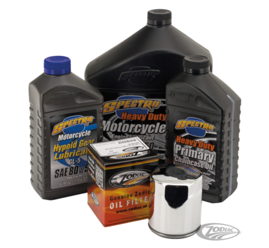 Engine and Drive Train Oil Service Kit for 1999 -2017 Twincam