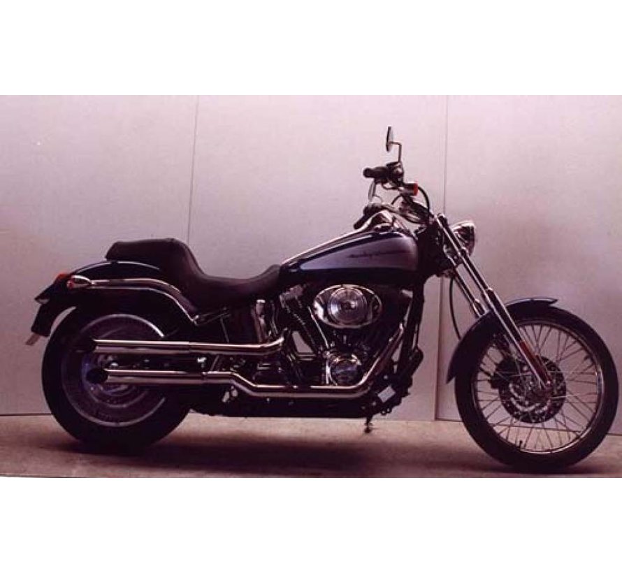 exhaust new mufflers Fits: > 2000-2006 – Softail FLSTF/FLSTD