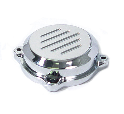 TC-Choppers Carburetor Top cover Chrome with Grooves Fits: > H-D Keihin CV carburetor