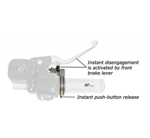 Brakeaway  cruise control - ( excludes fly by wire) Fits: > 1996-up Harley Davidson with throttle cables