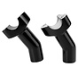 handlebars risers forced aluminum Black or Chrome - 89 mm (3 5”) Pullback