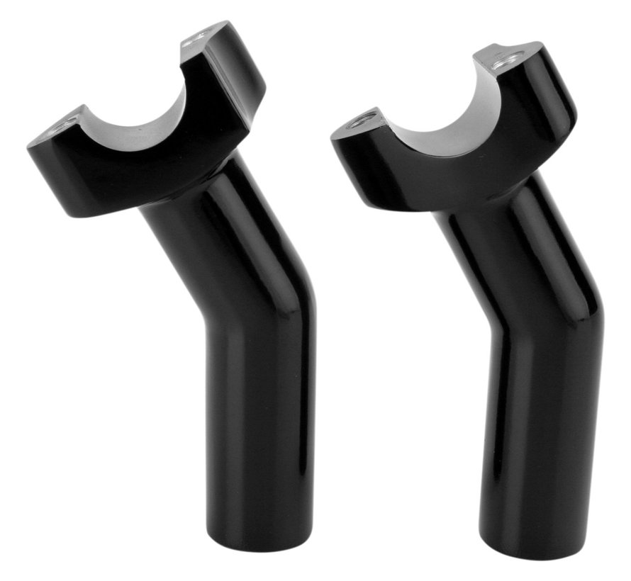 handlebars risers forced aluminum Black or Chrome - 11 5 cm (4 5”)