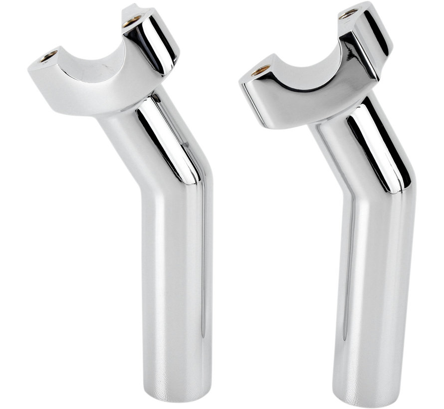 handlebars risers forced aluminum Black or Chrome - 14 cm (5 5”)