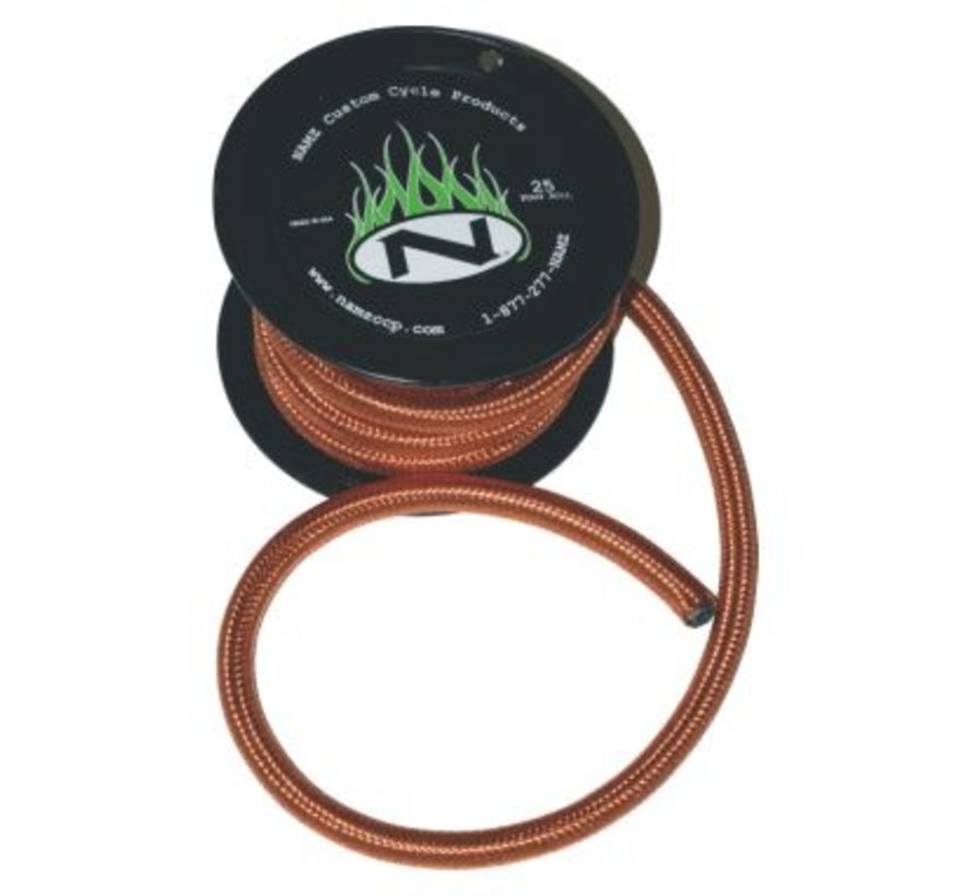 Oil fuel/oil line braided hose - Copper