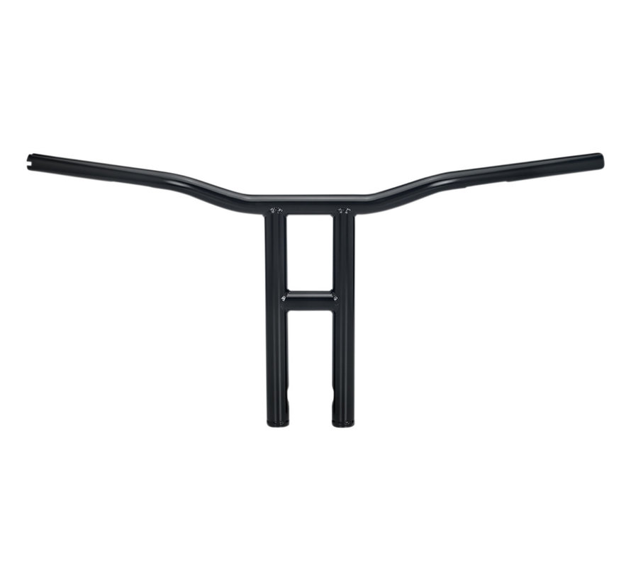 Tyson handlebar - dimpled black or chrome 14 inch rise