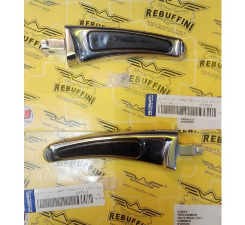 Rebuffini Comet rider peg set Black or Chrome