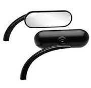 Arlen Ness espejo (mini oval) de color negro o cromado