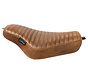 Streaker Seat pleated brown for 04-06/ 10-22 XL Sportster