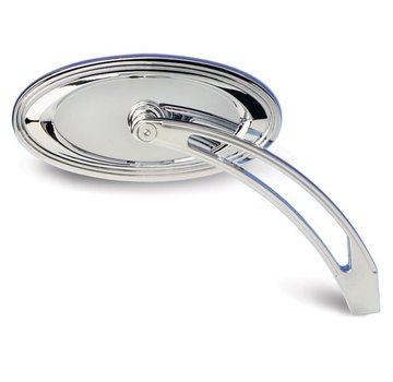 Arlen Ness Die-Cast ovale Chrome Mirror Stepped