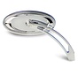 Die-Cast ovale Chrome Mirror Stepped