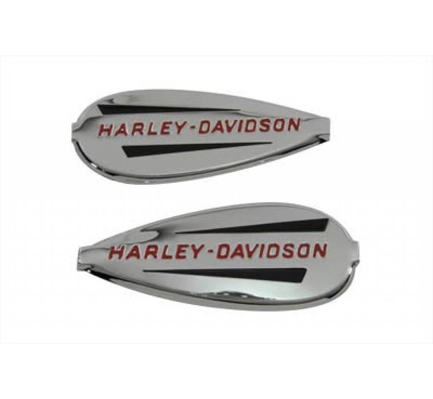 gas tank Chrome with red lettering Fits: > 1940-1946 gas tanks