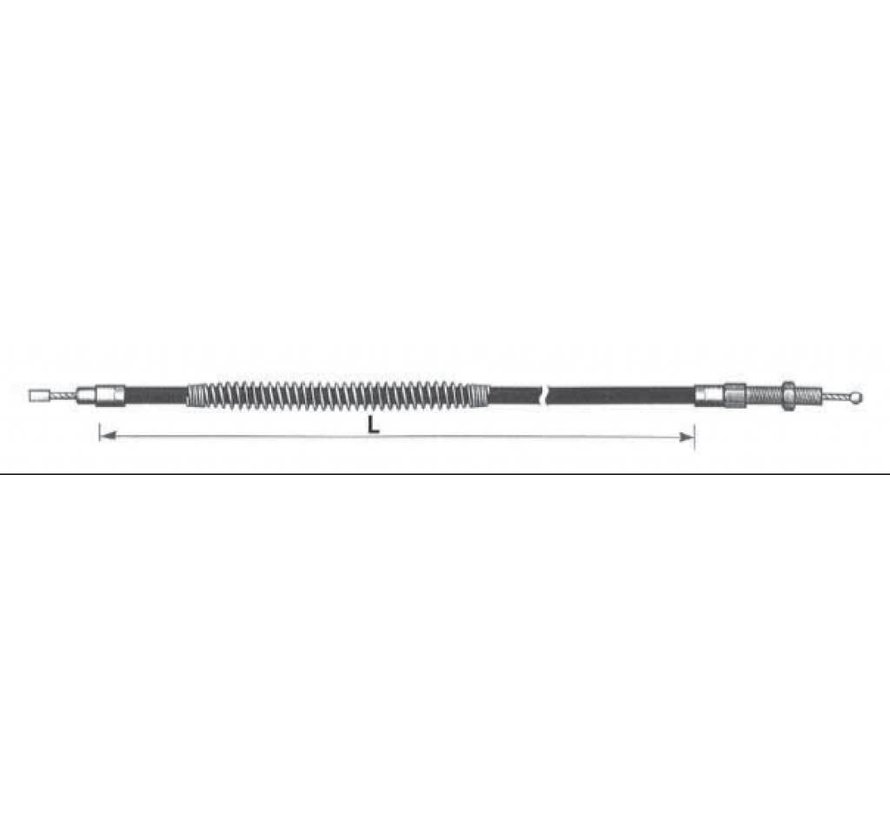 cable de embrague trenzado Revestimiento transparente Se adapta a:> 68-86 FX/FL; 84-86 FXST