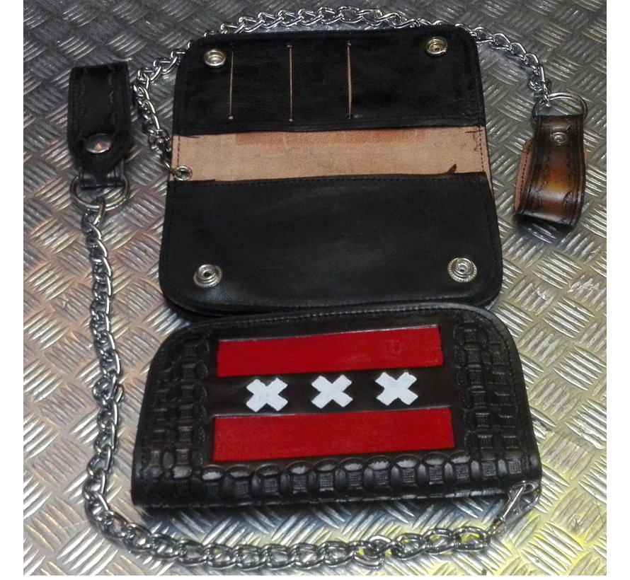 Handmade Biker Wallet with Chain Fits: > all Bikers