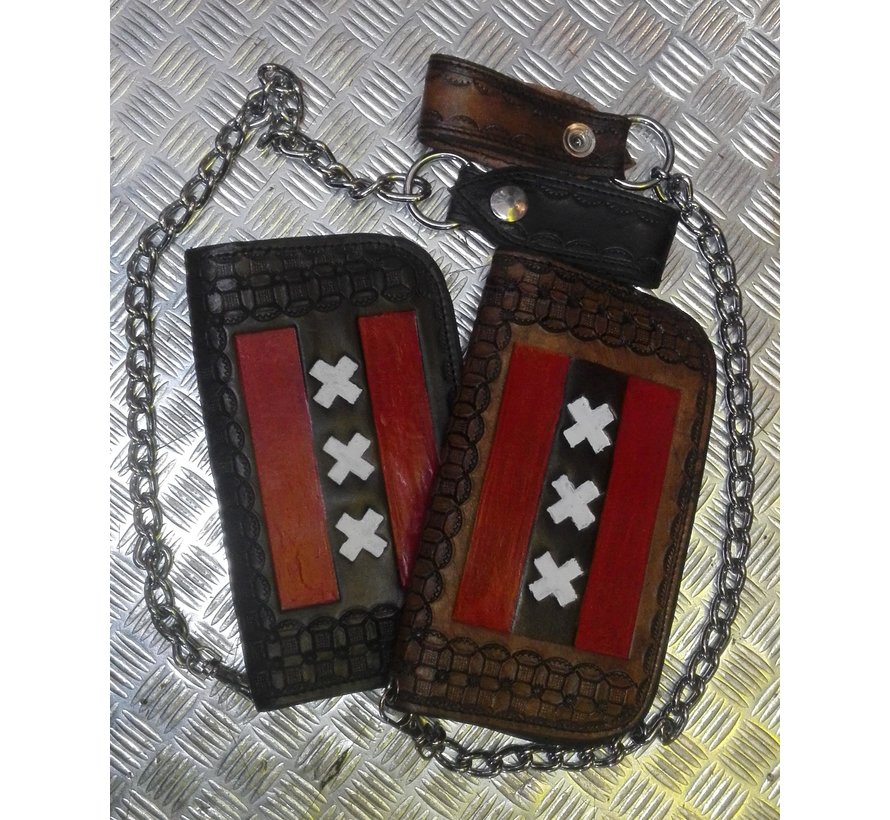 Handmade Biker Wallet with Chain Fits: > all Bikers